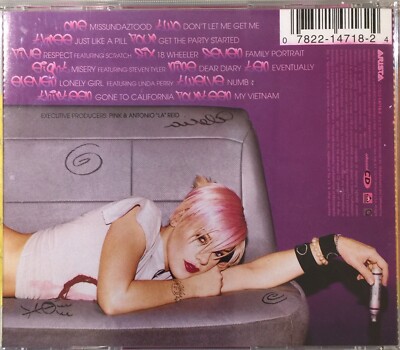 P!nk ‎i M!ssundaztood (CD, 2001, Arista) Pink Missundaztood