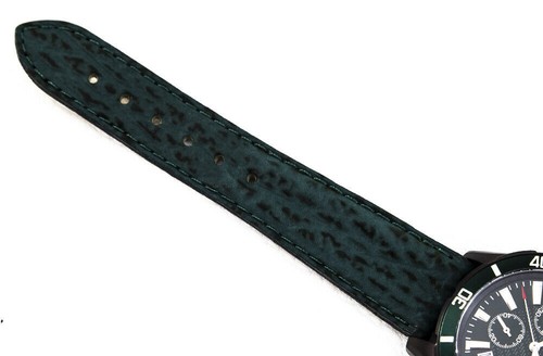 Cavadini Chronograph Mens Watch CV-1603KL Stainless Green Haifischmuster OS20 - Picture 4 of 6
