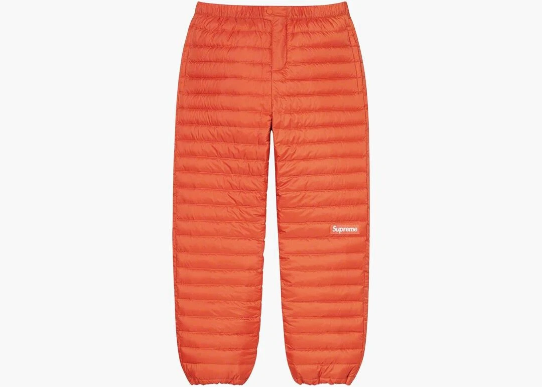 SUPREME MICRO DOWN Pant DARK ORANGE FW21