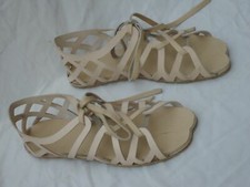 Roman Sandals Leather Gladiator Shoes Medieval Cosplay Size 9 10 11 as you want