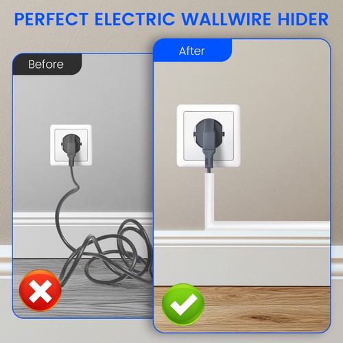 Wall Cord Hider Self Adhesive Wall Cable Concealer Cable Hider Cover White beKdO - Picture 9 of 18