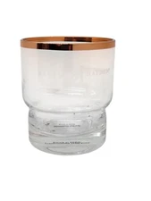 Basil Hayden's Signature Shaped Glass Tumbler with Copper Rim