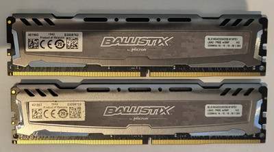 32GB DDR4 (2x16GB) Micron Ballistix 3200MHz 16-18-18-36 - 1,36V