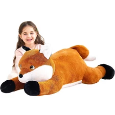 Giant Fox Stuffed Animal Plush Toy, 30 Large Big Soft Toys for Kids Gir...