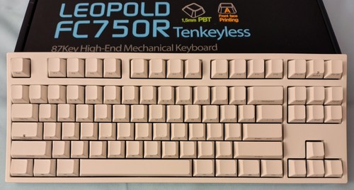 Leopold FC750R TKL Tastatur + OVP Keyboard Tactile (Cherry MX Brown – ANSI-US)