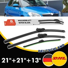 Scheibenwischer Vorne + Hinten Passend Für SKODA FABIA II |542 | BJ 2007-2013
