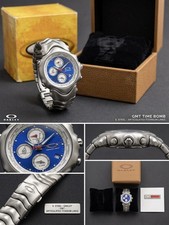 RARE -Oakley GMT Watch Blue Dial Stainless St...