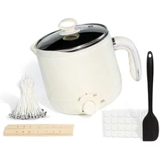 Wax melter for candle making large 1.8l/60oz electric wax melting pot 