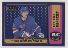 2018-19 O-Pee-Chee Platinum Retro Blue Rainbow 99/149 Lias Andersson #R-92 n1u