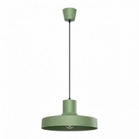 Pendelleuchte Rund Stahl Salbei E27 KüChe Esszimmer Ø 35 Cm HäNgelampe Esstisch