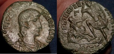 MORTOWN Constantius Gallus AE 23mm Fallen Horseman Alexandria Mint