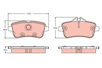 TRW BremsbelÄGe Bremsbelagsatz Hinten MERCEDES-BENZ GL-KLASSE X166 GLE C292 W166