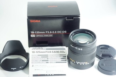 SIGMA 18-125mm Lens for Canon EF Mount with Image Stabilization