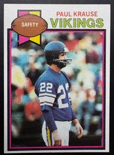 1979 Topps - Paul Krause #489 Minnesota Vikings NM