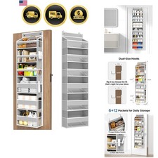 6 Tiers Over The Door Organizer, Behind The Door Storage Hanging Shelves