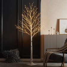 LITBLOOM Lighted Twig Birch Tree 6FT 330 LED Fairy Lights Indoor Outdoor
