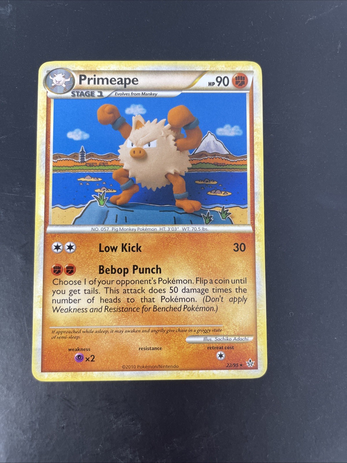 Primeape 22/95 Pokemon Trading Card 2010