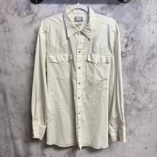 Vintage H Bar C California Ranchwear Pearl Snap Shirt Mens 2XL 25x31.5 USA