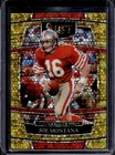 2021 Panini Select Joe Montana Gold Disco Prizm Concourse #/10 49ers