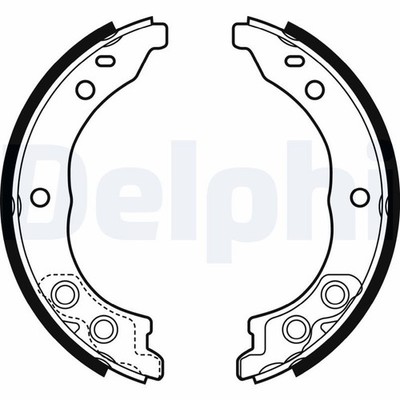 Bremsbacken Hinten für Fiat Ducato 230 244 250 Pritsche Peugeot Boxer Z ab 98->