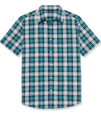 Amazon Essentials Men s Slim Fit Short Sleeve Poplin Shirt 2XL - New