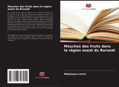 Mouches des fruits dans la région ouest du Burundi Ndayizeye Lievin Taschenbuch