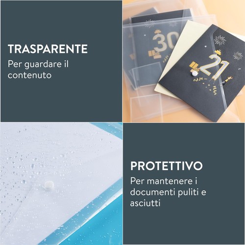 H&S Cartella Portadocumenti A4 - Confezione da 30 Cartelle Porta Documenti - - Afbeelding 5 van 7
