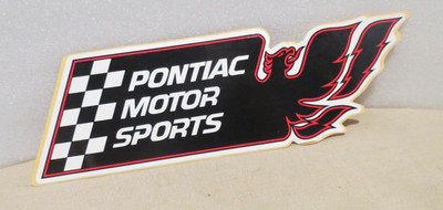 VINTAGE ORIGINAL Pontiac Motor Sports Decal sticker Firebird 11x3''