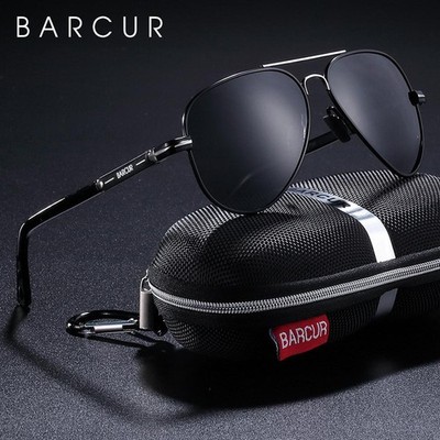 BARCUR Polarized Pilot Sunglasses for Men UV400 Driving Fishing Hiking