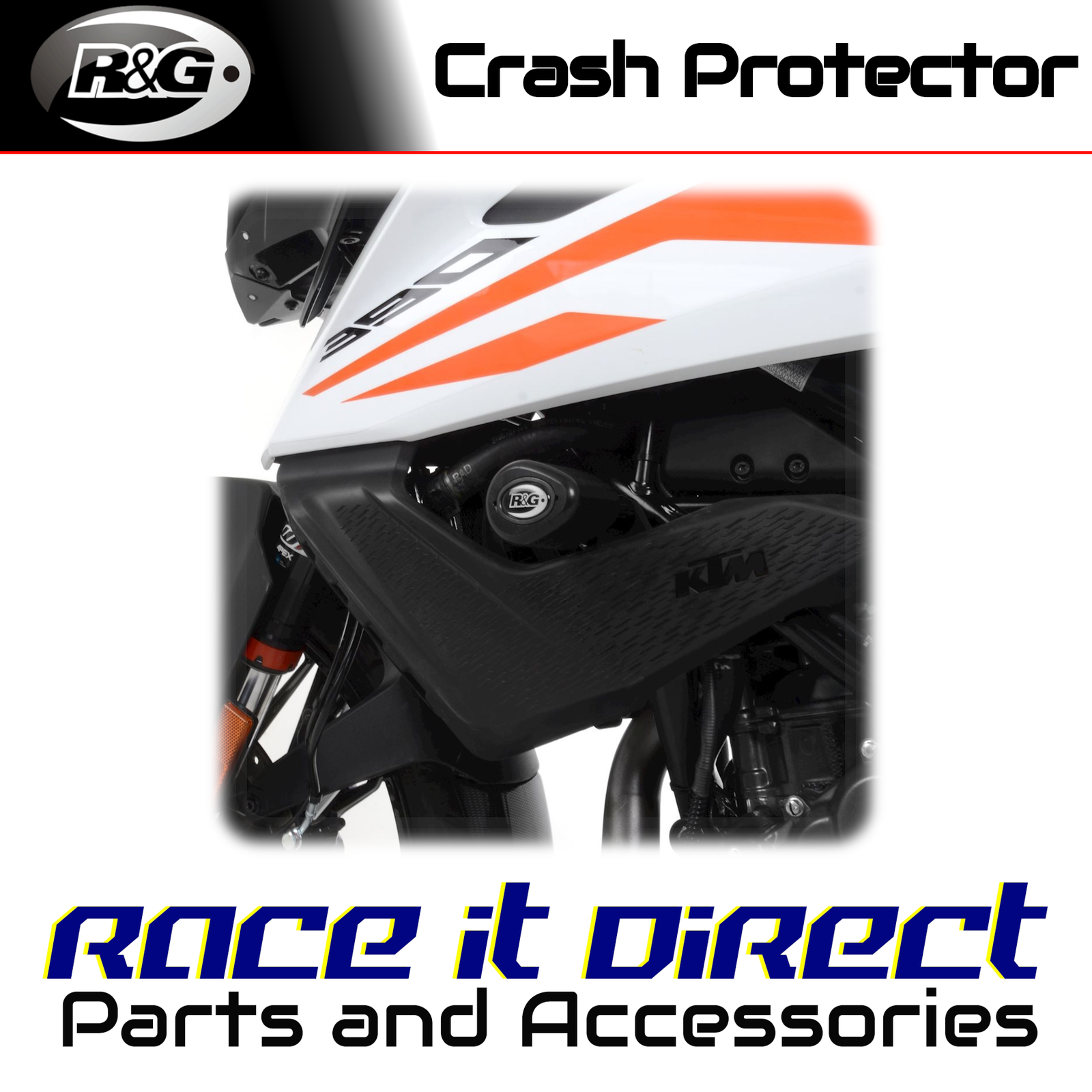 Crash Protectors for KTM 390 Adventure 2020-2024 Aero R&G