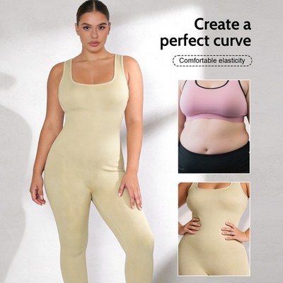 Plus-Size Bodysuit Shapewear Damen Miederbody Figurformende Full Body Shaper