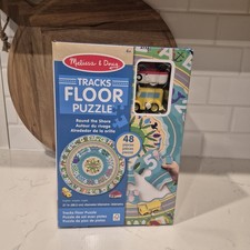Melissa Doug Tracks Floor Puzzle Round The World 48 Pieces