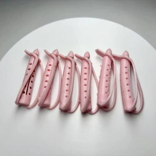 Vintage 1960s Rubber Doll Curlers Rollers - Lot of 6 - Barbie, Tammy