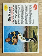 1962 Post Cereal #167 Ollie Matson (NMMT)