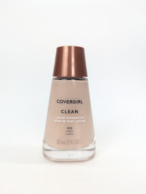 Covergirl Clean Liquid Foundation 105 Ivory  30mL / 1oz
