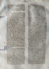 Original Manuscript Leaf on Vellum Biblia latina Initials (b) - 1250