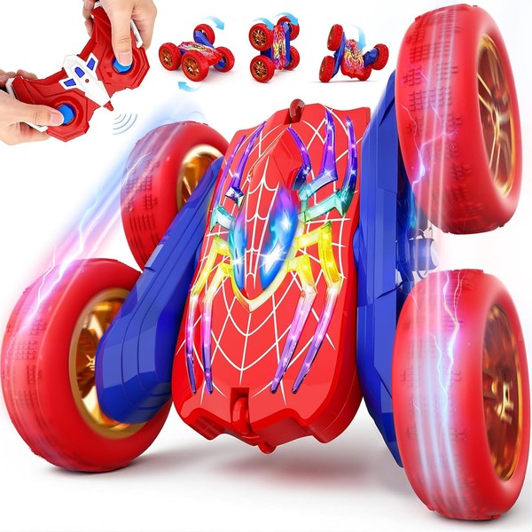 Ferngesteuertes Auto 2,4Ghz 4WD RC Stunt Monstertruck 360° Flip LED Lichtmodi-image