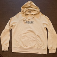 Taylor Swift The Eras Tour Graphic Print Pullover Hoodie w/ Pockets Beige M