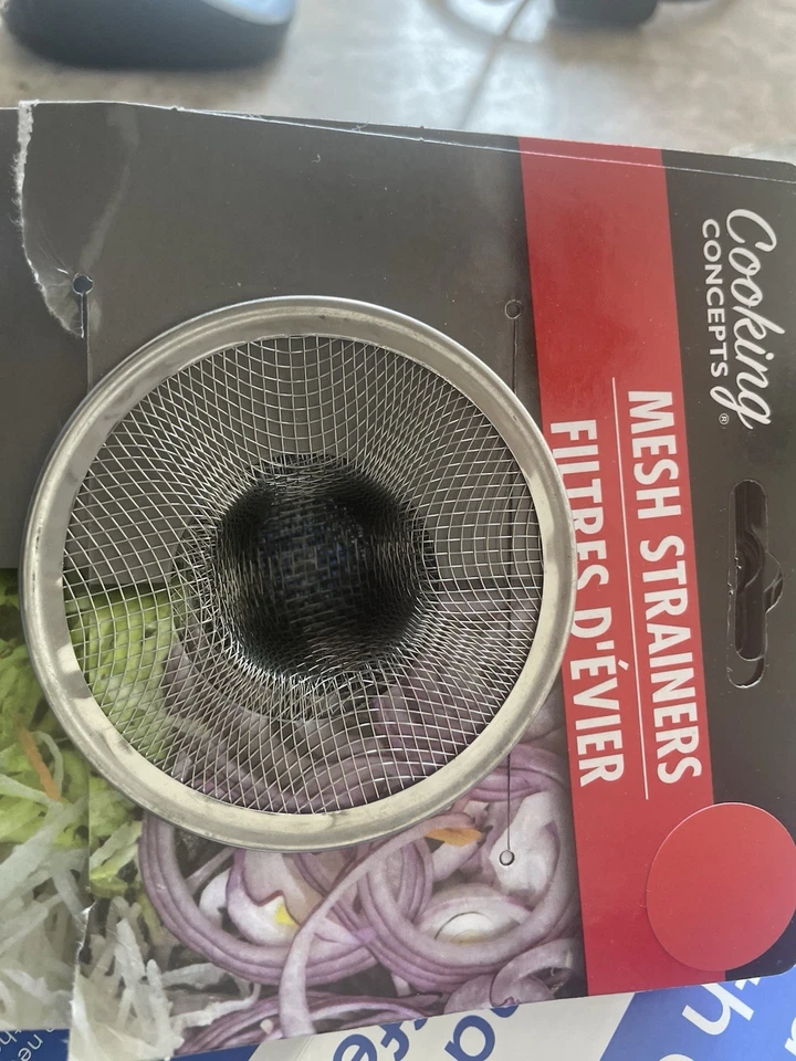 lots of 40 BRAND NEW COOKING CONCEPTS METAL MESH STRAINER KITCHEN SINK - Image 3 of 4