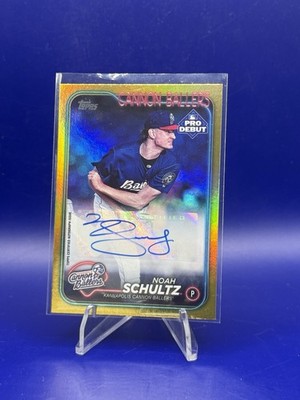 2024 Topps Pro Debut - Noah Schultz #PD-97 Gold Foil Autographs /50 (AU, RC)