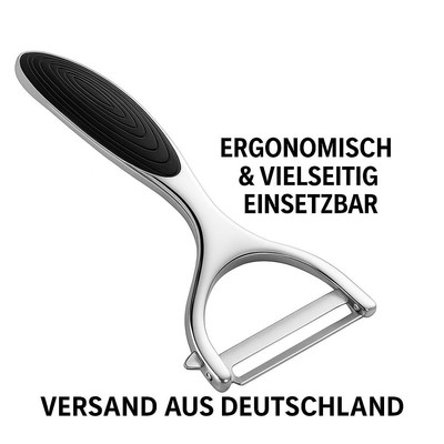 Edelstahl Gemüseschäler Obstschäler Kartoffelschäler Küchenhelfer Sparschäler