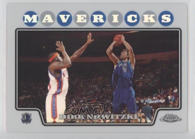 2008-09 Topps Chrome Refractor Dirk Nowitzki #41 HOF 4x4