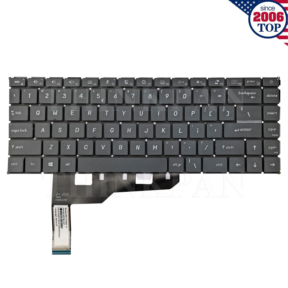 New US Backlit Keyboard for MSI Modern 15 A10M A10RAS A10RBS MS
