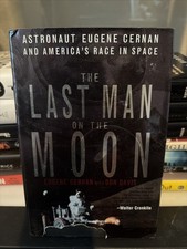 The Last Man on the Moon Astronaut Eugene Cernan & Americas Race Signed Beckett