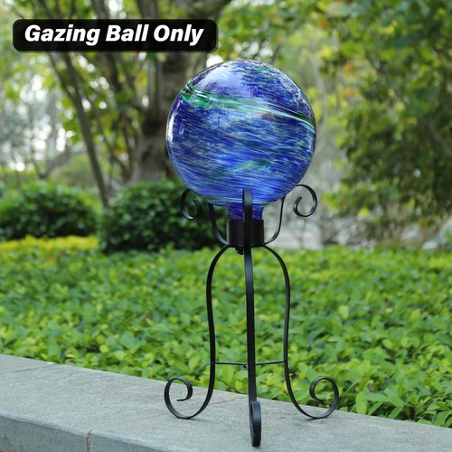 10 Inch Gazing Ball Glass Reflective Garden Globe Outdoor Gazing Globe Yard O... - Picture 3 of 7