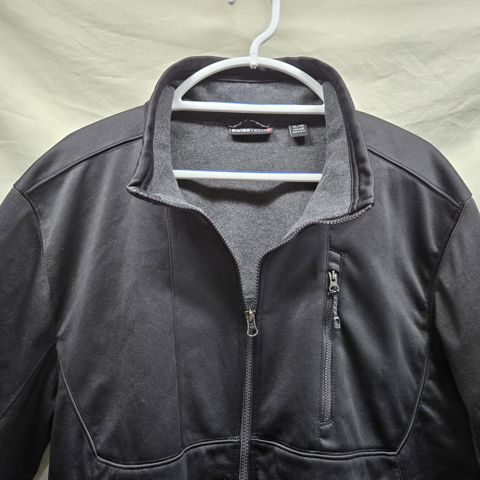 Swiss Tech Activewear Black Softshell Fleece Line… - image 9