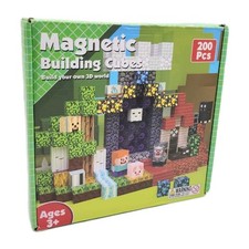 200PCS Magnetic Blocks Building Magnet Cubes 3 D World Ages 3 ZH-025