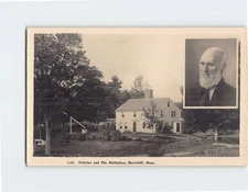 Postcard Whittier and The Birthplace Haverhill Massachusetts USA