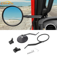 2Pcs Side A-pillar Rear View Mirror Door off Mirror For 24+ Jeep Wrangler JL JT