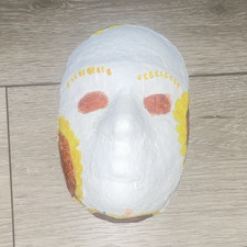 Paper Mache Full Face Halloween Mask, One Siz...
